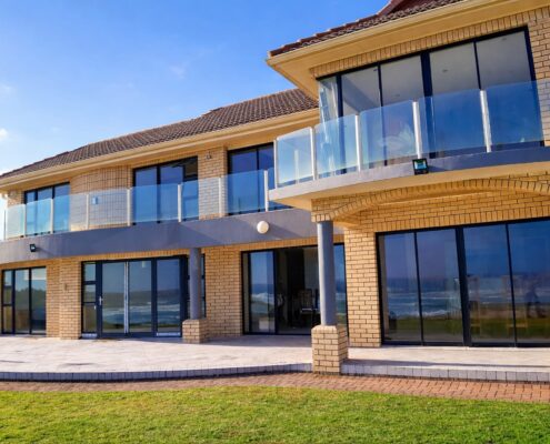 House showcasing our aluminium windows and door frames